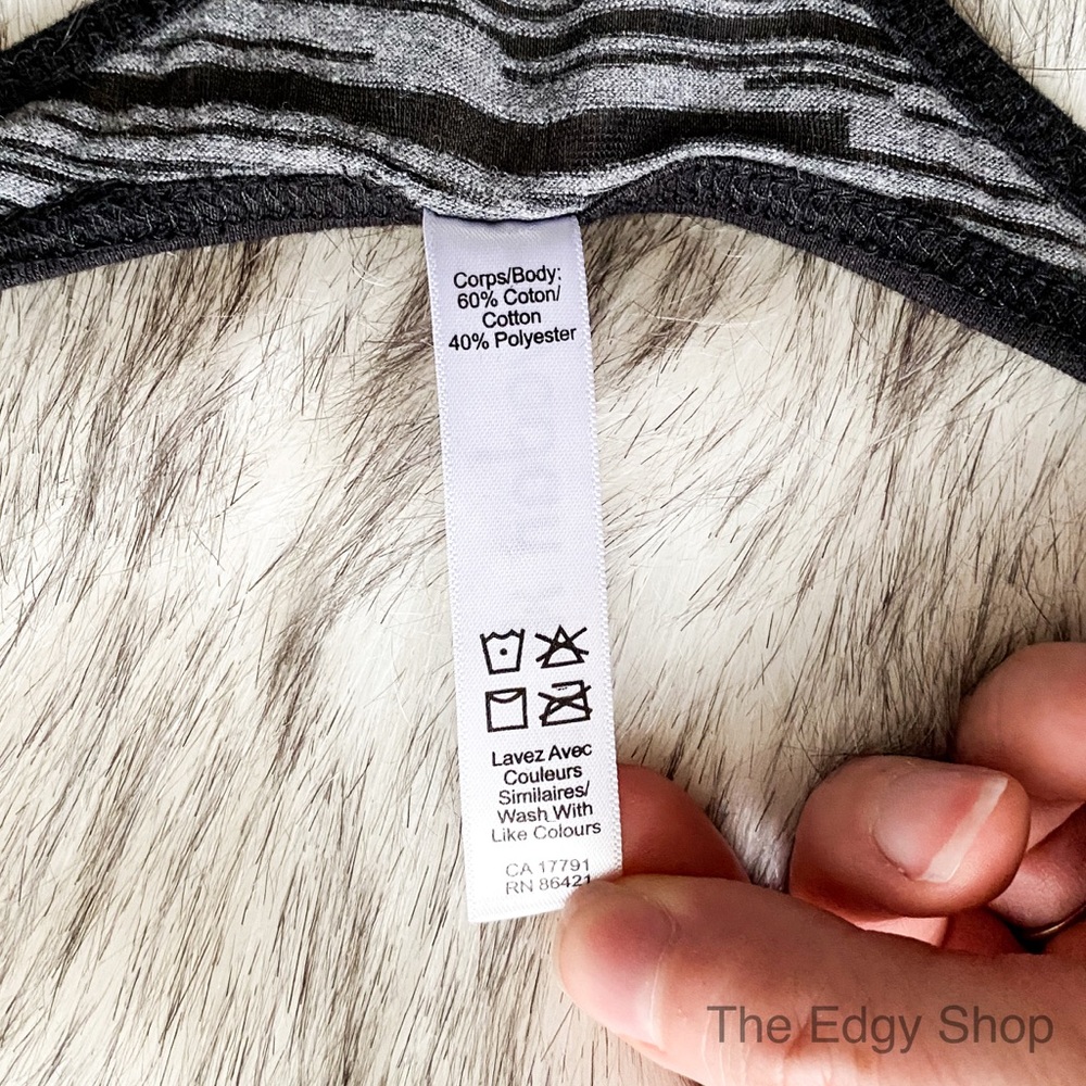 Kyodan | Striped Athletic Strappy Cutout Tank Top - Picture 5 of 5